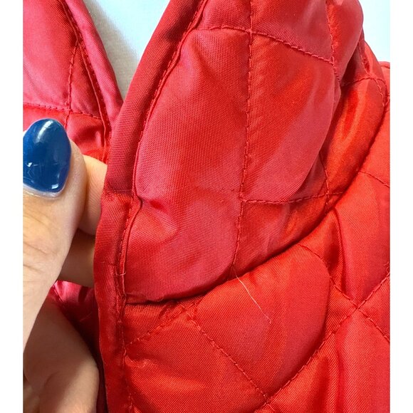 Chico’s Size 2 Red Quilted Vest Double Zipper Lined Teacher School Casual - Picture 4 of 14
